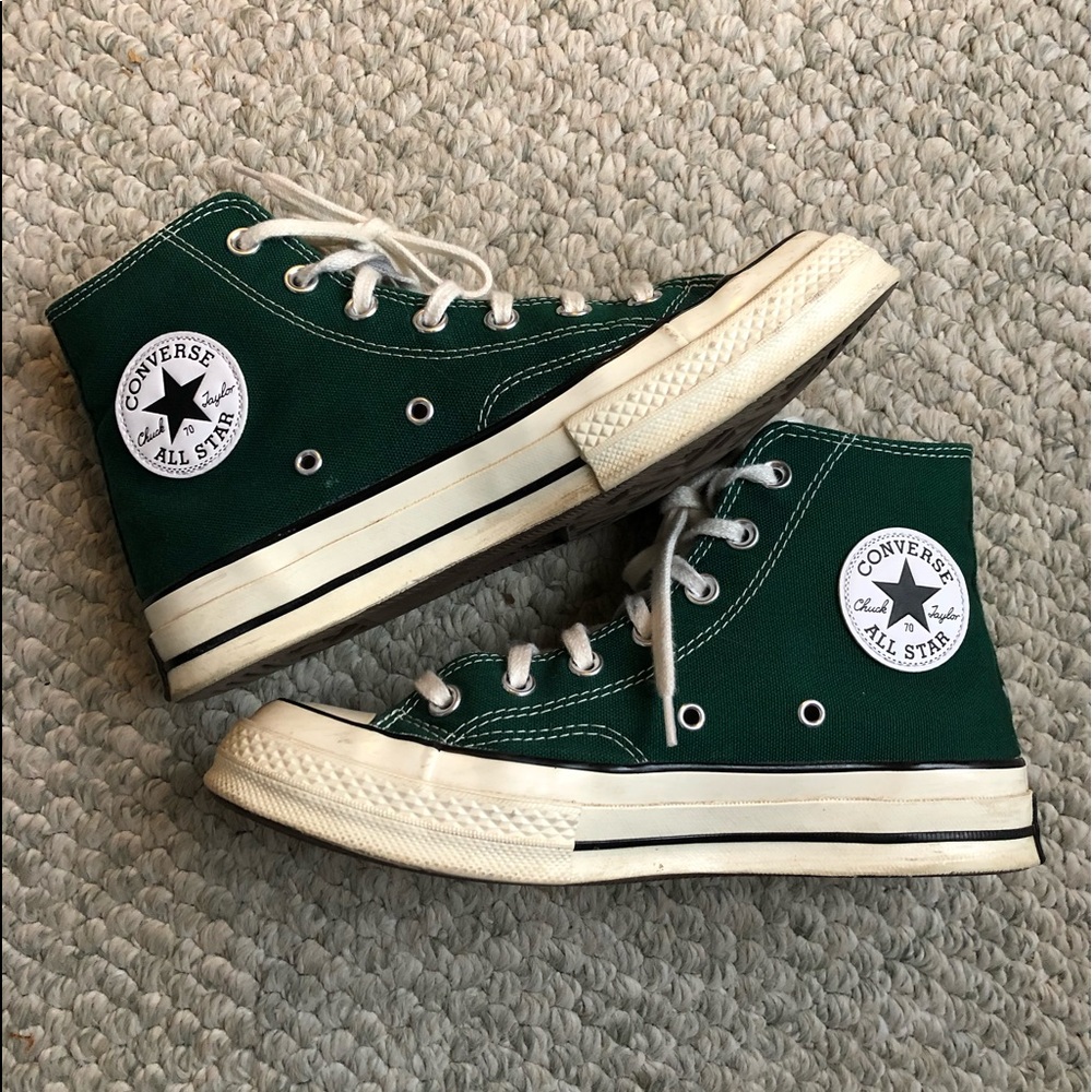 Dark Green Emerald (Midnight Clover) Converse Chuck 70 Allstar High Tops